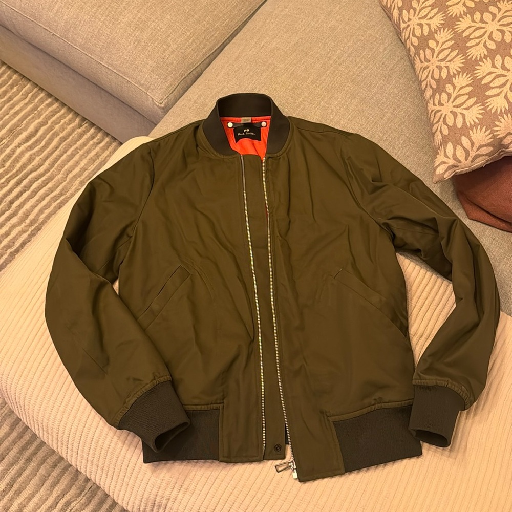 Ps Paul smith, mossy green, size small. Zips, no visible stains, great condition